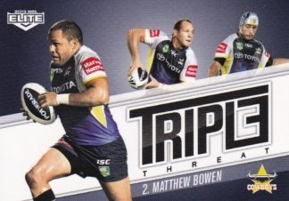 2013 NRL Elite Triple Threat - TT11 Matthew Bowen North Qld Cowboys