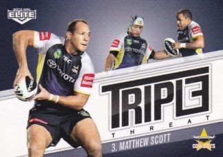 2013 NRL Elite Triple Threat - TT12 Matthew Scott North Qld Cowboys