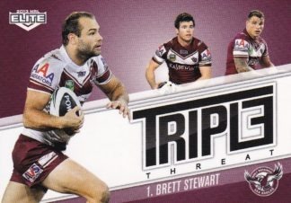 2013 NRL Elite Triple Threat - TT16 Brett Stewart Manly Sea Eagles