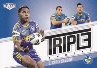 2013 NRL Elite Triple Threat - TT26 Chris Sandow Parramatta Eels