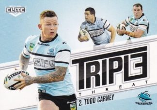2013 NRL Elite Triple Threat - TT32 Todd Carney Cronulla Sharks