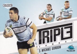 2013 NRL Elite Triple Threat - TT33 Michael Gordon Cronulla Sharks