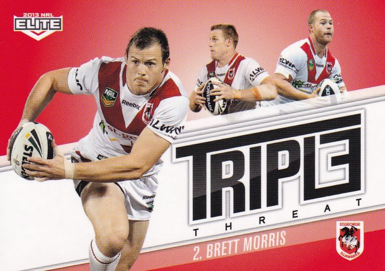 2013 NRL Elite Triple Threat - TT38 Brett Morris St George Dragons