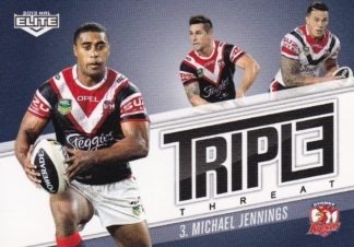 2013 NRL Elite Triple Threat - TT42 Michael Jennings Sydney Roosters