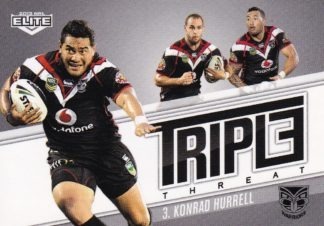 2013 NRL Elite Triple Threat - TT45 Konrad Hurrell Warriors