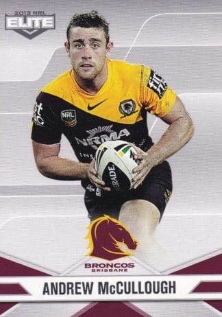 2013 NRL Elite Common Card - Base 005 Andrew McCullough Brisbane Broncos