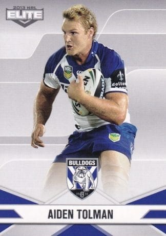 2013 NRL Elite Common Card - Base 016 Aiden Tolman Canterbury Bulldogs