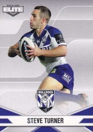 2013 NRL Elite Common Card - Base 017 Steve Turner Canterbury Bulldogs