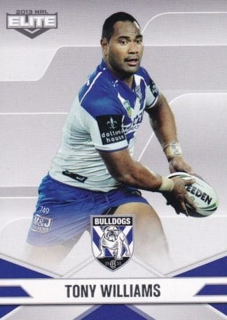 2013 NRL Elite Common Card - Base 018 Tony Williams Canterbury Bulldogs