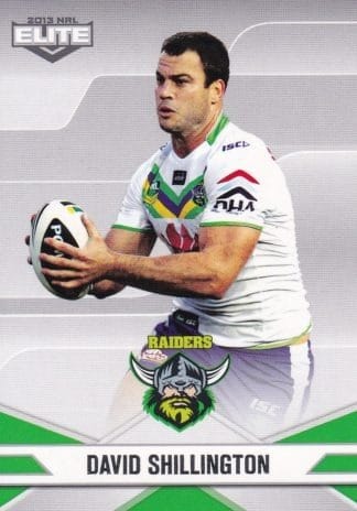 2013 NRL Elite Common Card - Base 019 David Shillington Canberra Raiders
