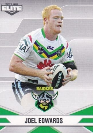 2013 NRL Elite Common Card - Base 021 Joel Edwards Canberra Raiders