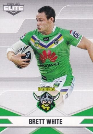 2013 NRL Elite Common Card - Base 025 Brett White Canberra Raiders