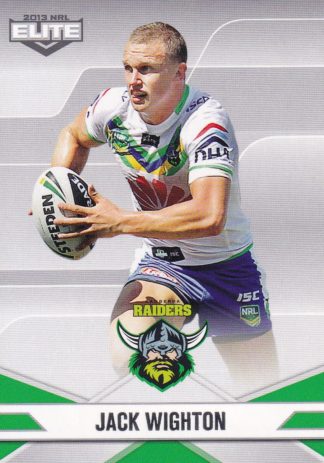 2013 NRL Elite Common Card - Base 026 Jack Wighton Canberra Raiders
