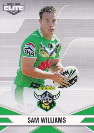 2013 NRL Elite Common Card - Base 027 Sam Williams Canberra Raiders