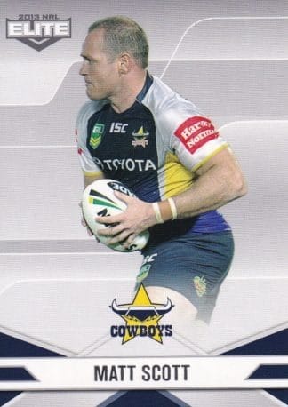 2013 NRL Elite Common Card - Base 029 Matt Scott North Qld Cowboys