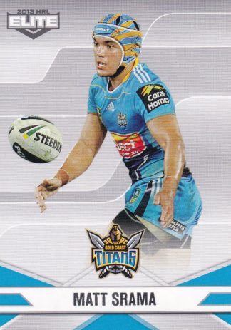 2013 NRL Elite Common Card - Base 044 Matt Srama Gold Coast Titans
