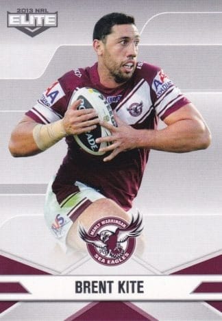 2013 NRL Elite Common Card - Base 052 Brent Kite Manly Sea Eagles