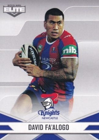 2013 NRL Elite Common Card - Base 067 David Fa'alogo Newcastle Knights