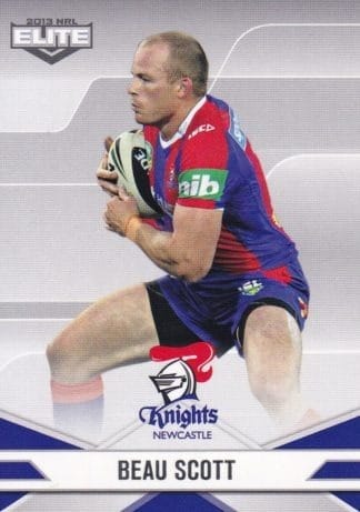 2013 NRL Elite Common Card - Base 071 Beau Scott Newcastle Knights