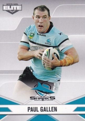 2013 NRL Elite Common Card - Base 091 Paul Gallen Cronulla Sharks