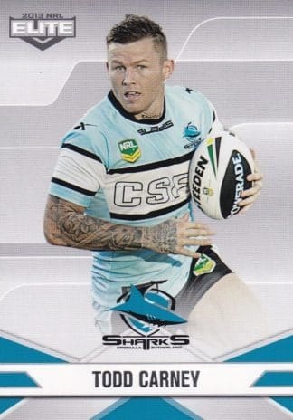 2013 NRL Elite Common Card - Base 092 Todd Carney Cronulla Sharks