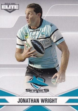 2013 NRL Elite Common Card - Base 099 Jonathan Wright Cronulla Sharks