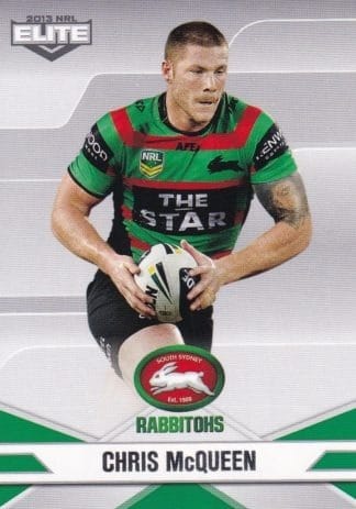 2013 NRL Elite Common Card - Base 104 Chris McQueen South Sydney Rabbitohs