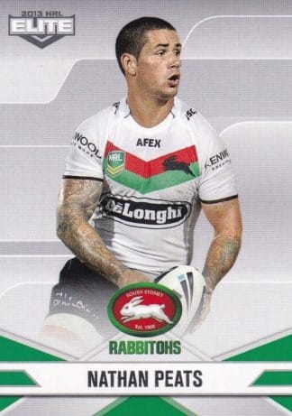2013 NRL Elite Common Card - Base 105 Nathan Peats South Sydney Rabbitohs