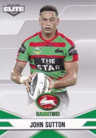 2013 NRL Elite Common Card - Base 107 John Sutton South Sydney Rabbitohs