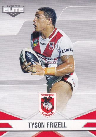 2013 NRL Elite Common Card - Base 112 Tyson Frizell St George Dragons