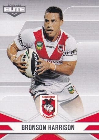 2013 NRL Elite Common Card - Base 113 Bronson Harrison St George Dragons