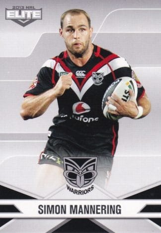 2013 NRL Elite Common Card - Base 127 Simon Mannering Warriors