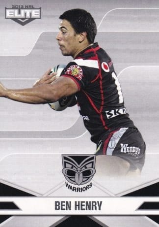 2013 NRL Elite Common Card - Base 128 Ben Henry Warriors