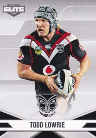 2013 NRL Elite Common Card - Base 131 Todd Lowrie Warriors