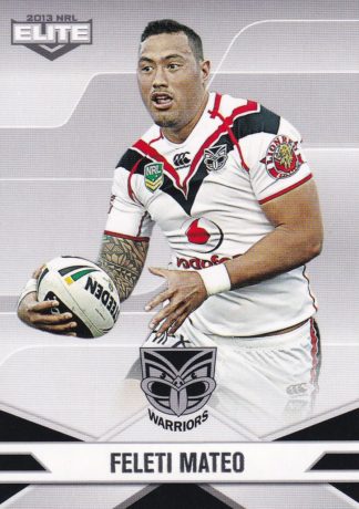 2013 NRL Elite Common Card - Base 132 Feleti Mateo Warriors