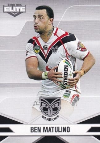 2013 NRL Elite Common Card - Base 133 Ben Matulino Warriors