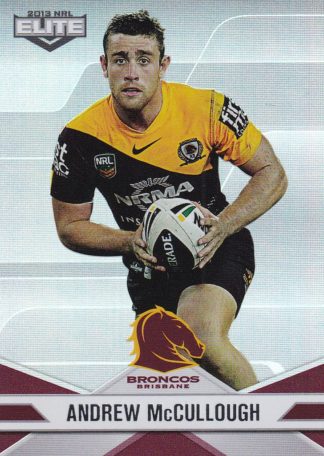 2013 NRL Elite Parallel - P005 Andrew McCullough Brisbane Broncos