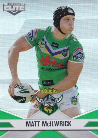 2013 NRL Elite Parallel - P023 Matt McIlwrick Canberra Raiders