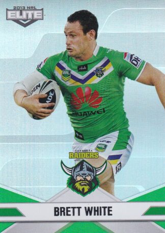 2013 NRL Elite Parallel - P025 Brett White Canberra Raiders