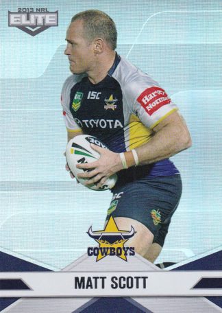 2013 NRL Elite Parallel - P029 Matt Scott North Qld Cowboys