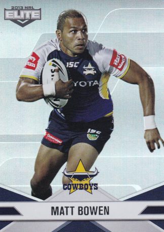 2013 NRL Elite Parallel - P030 Matt Bowen North Qld Cowboys