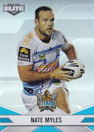 2013 NRL Elite Parallel - P038 Nate Myles Gold Coast Titans