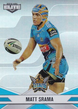 2013 NRL Elite Parallel - P044 Matt Srama Gold Coast Titans