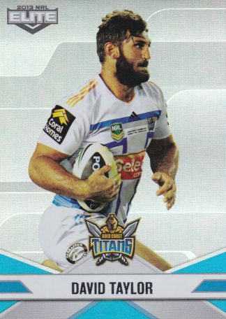2013 NRL Elite Parallel - P045 David Taylor Gold Coast Titans