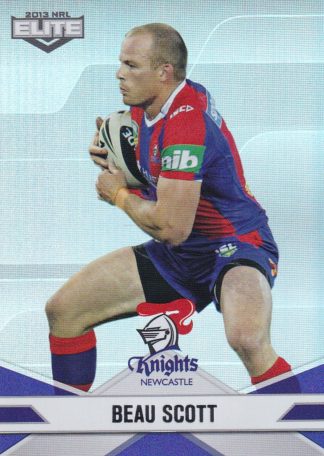 2013 NRL Elite Parallel - P071 Beau Scott Newcastle Knights