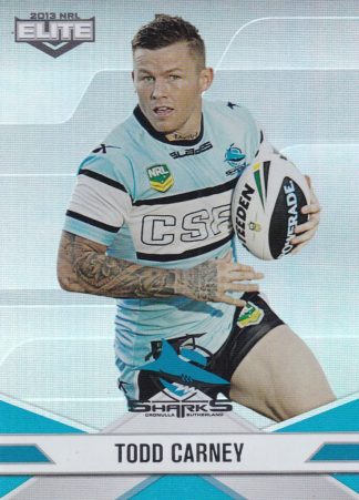 2013 NRL Elite Parallel - P092 Todd Carney Cronulla Sharks