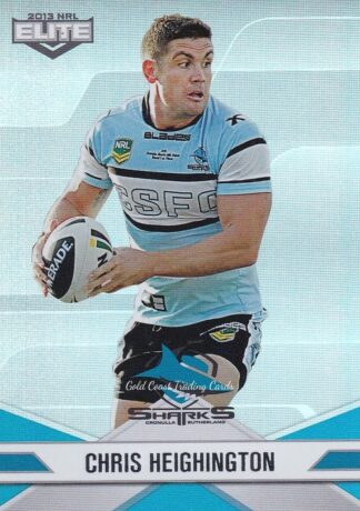 2013 NRL Elite Parallel - P096 Chris Heighington Cronulla Sharks