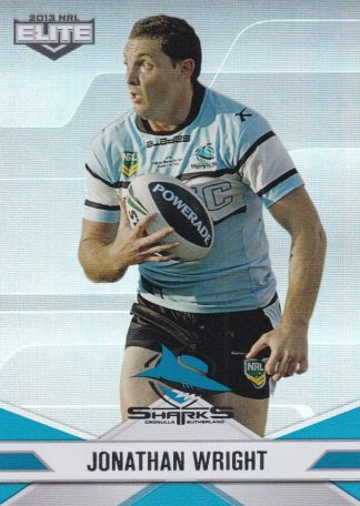 2013 NRL Elite Parallel - P099 Jonathan Wright Cronulla Sharks