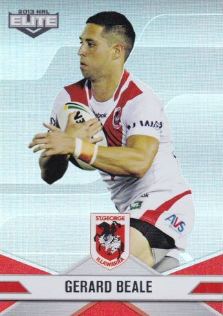 2013 NRL Elite Parallel - P110 Gerard Beale St George Dragons