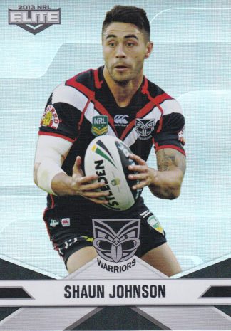 2013 NRL Elite Parallel - P129 Shaun Johnson Warriors
